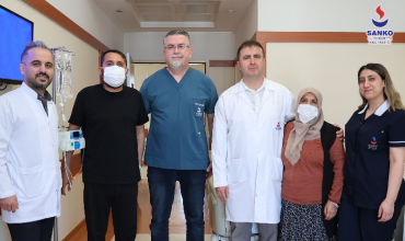 SANKO ÜNİVERSİTESİ HASTANESİ’NDE ANNEDEN OĞLUNA İKİNCİ HAYAT